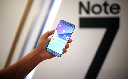 Janubiy Koreyada Samsung Galaxy Note 7 smartfonlari yana sotuvga chiqarildi