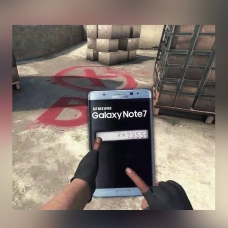 Galaxy Note 7 smartfoni GTA V o'yini quroliga aylandi